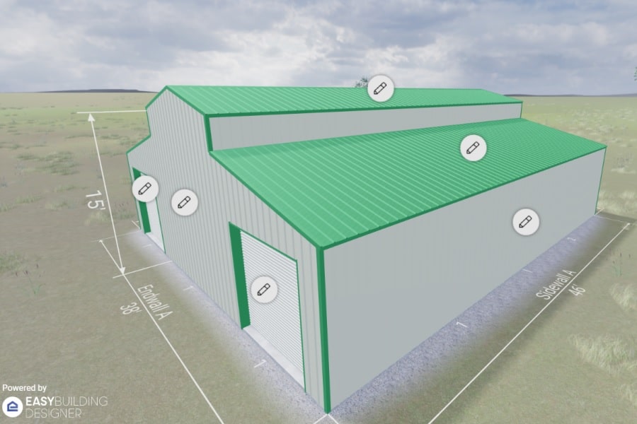 Steel Buildings made easy with Easy Building Designer.