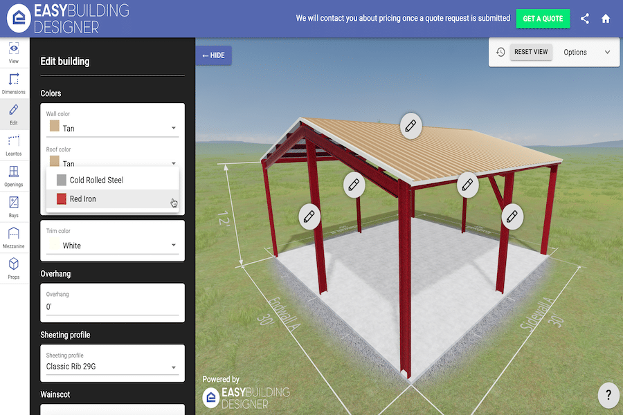 New Feature Released – Customize Your Framing Colors – Easy Building ...